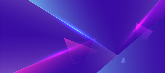 Fototapeta premium Futuristic digital neon technology background, glowing lines blue with pink innovation for tech event poster or presentation business
