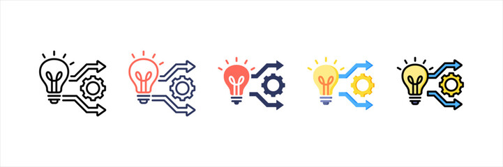 Techniques Multistyle Icon Set