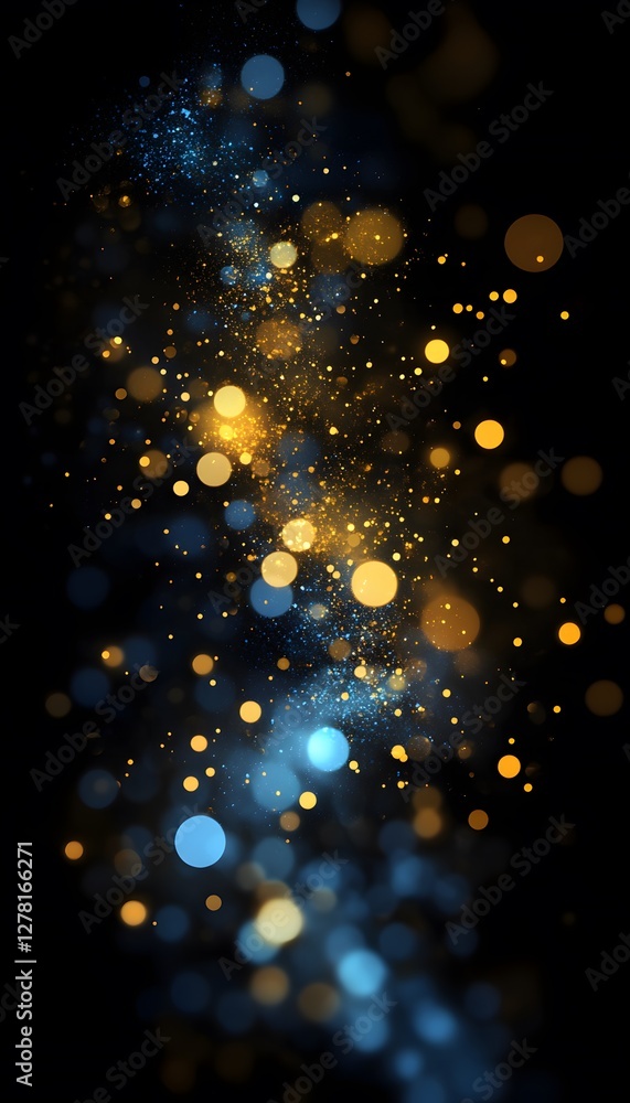 Aufkleber abstract floating particles create a sense of light and mystery