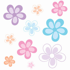 flower cute summer fabric background fresh bloom