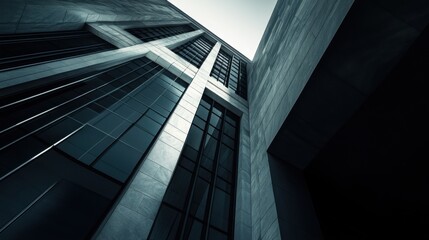 Federal Reserve building with high contrast lighting. Featuring fiscal responsibility and financial governance