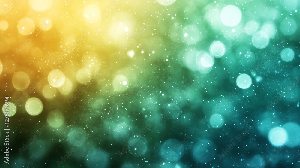 Poster colorful lights and particles create an abstract and vibrant background image
