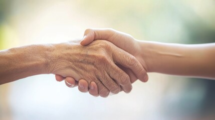 Elder abuse awareness raised by a senior and healthcare worker in a calm home environment. Featuring safety and support