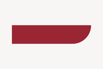 Naklejka premium Red divider shape collage element vector