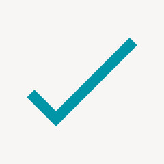 Check mark, business collage element vector