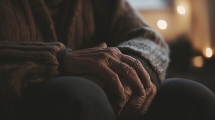Elder abuse awareness raised by a senior and healthcare worker in a cozy home office. Featuring support and vigilance