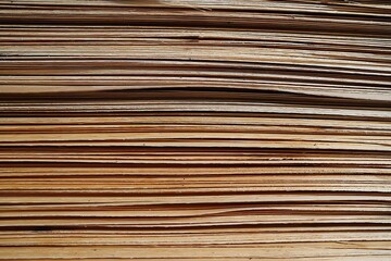 Sheets of stacked plywood in lumberyard. layer of plywood in construction site as background image