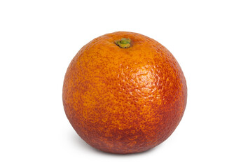 Blood ripe orang isolated on white. Full depth of field