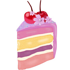 Cake cherry layer cake birthday 