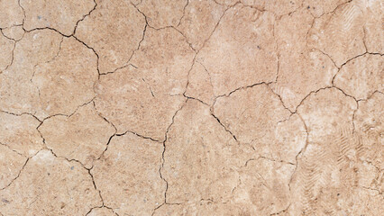 The ground has cracks in the top view for the background