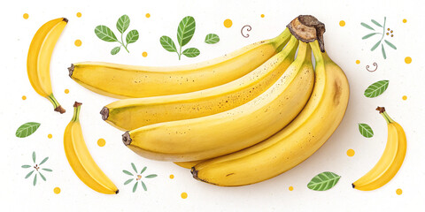 A Fresh and Delicious Display of Bananas Celebrating Nature's Sweetness