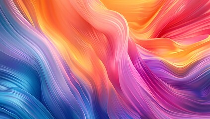Fototapeta premium Abstract Fluid Art: An eye-catching abstract artwork showcases a dynamic blend of vibrant colors, evoking a sense of fluidity, movement, and artistic expression.