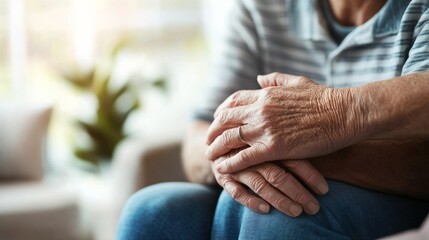 Elder abuse awareness raised in a calm home office with a caregiver. Featuring support and safety