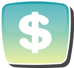 Colorful, cute game icon button element illustration