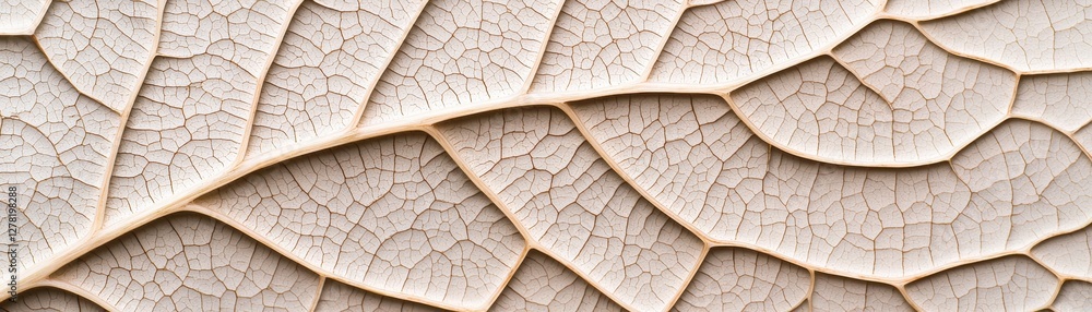 Poster intricate details of dried leaf texture with natural patterns and warm tones for background use or d