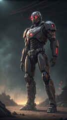 Fototapeta premium Combat Robot