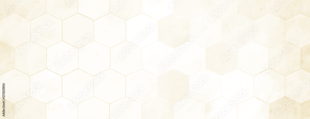 Poster hexagonal tile background, beige background with a subtle texture. beige background with a modern, g