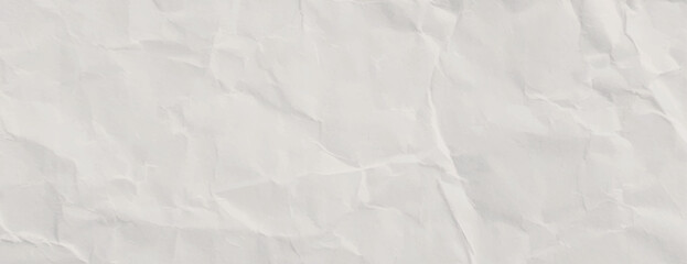 Crumpled white paper background with a textured, wrinkled style. The white background adds a soft, tactile feel to the design. Paper texture background vector. White background.