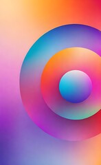 Abstract Gradient Background with Circular Shape and Soft Light Effect