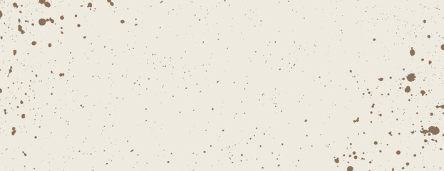 Beige background with a beige color and splattered paint texture. The background features scattered brown spots and a minimalist style. Aesthetic background vector. Beige background.