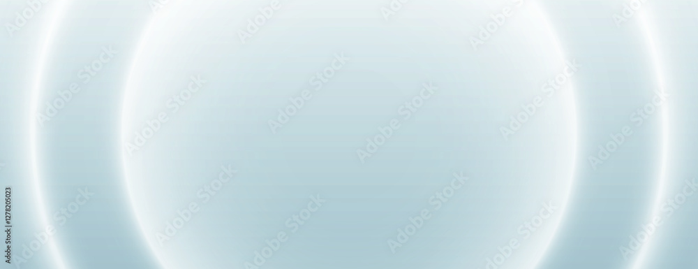 Poster futuristic background with a soft blue gradient. the background features concentric circles, creatin