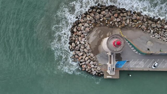 Espig&oacute;n de la baliza de Puerto Sherry, Santa Maria, Cadiz, Espa&ntilde;a