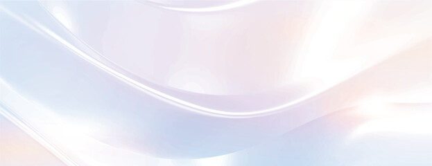 Soft pastel background with smooth, flowing texture. The background features gentle hues of light blue and white, creating a serene atmosphere. Gradient wave background vector. Purple background.