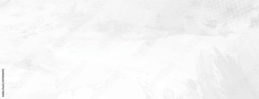 Poster white background with a textured, abstract style. the background features soft brush strokes and a s