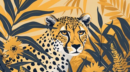 Seamless Cheetah Skin Pattern for Design
