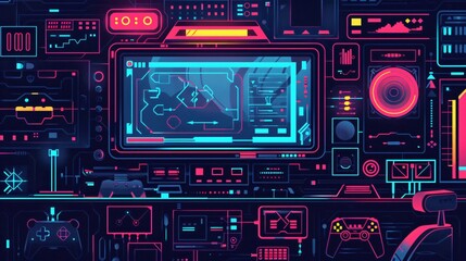 Versatile and Symbolic Video Game Icon for Digital Gaming