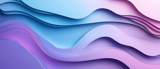 Abstract pastel layers forming a serene and calming background with soft gradients and fluid shapes creating a modern and elegant design