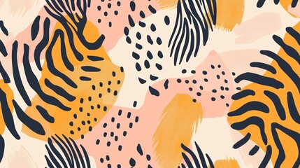 Tiger Skin Seamless Pattern: Versatile Design Resource for Textiles, Prints, and More