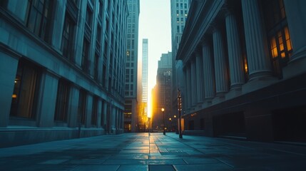 Federal Reserve building with surrounding financial institutions. Featuring financial stability and regulatory oversight