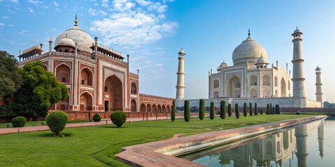 One of Punjab, Pakistan&rsquo;s most breathtaking historical sites, showcasing Mughal artistry with pristine white domes and elegant archways