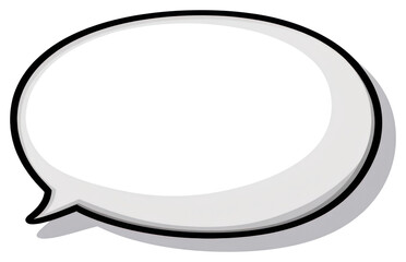 PNG Retro empty white comic speech bubble illustration style dialogue.