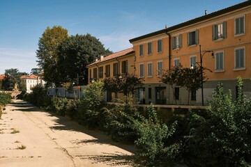 View of Monza city downtown near Milan