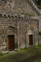 old country stone church in San Leonardo de Siete Fuentes. Montiferru (Oristano) Santulussurgiu, Sardinia. Italy