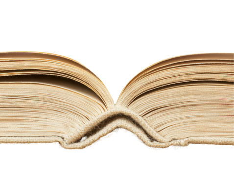 Open book a transparent background educational content studio setting close-up view knowledge concept - Powered by Adobe
