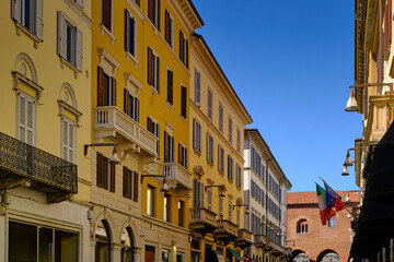 View of Monza city downtown near Milan