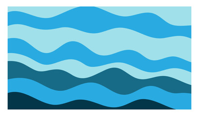 Wavy abstract blue premium background