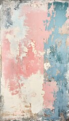 Obraz premium Faded paint texture on an aged exterior wall surface