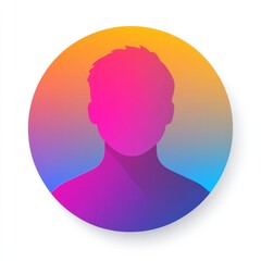 Colorful Gradient Profile Icon