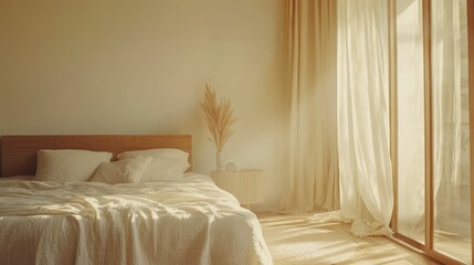 Cozy and Bright Bedroom with Natural Light and Minimal Decor