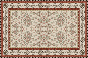 Vintage Arabic pattern.Persian colored carpet.Rich ornament for fabric design,handmade,interior decoration,textiles.Abstract design of persian carpet with geometric ornament.Moroccan style background.