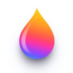 Fototapeta premium Gradient Colorful Drop Graphic Design