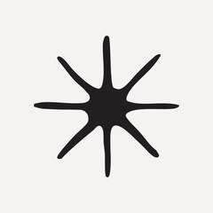 Abstract star shape vector