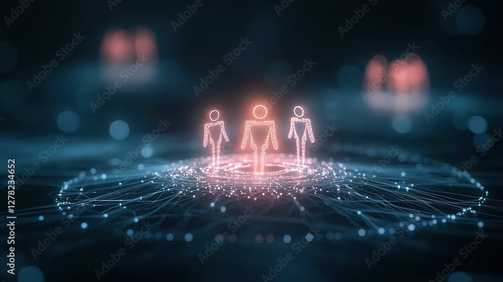 Poster ai-powered assistants optimizing compressed scale management in futuristic digital environments