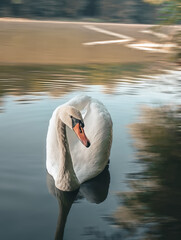 swan on the lake