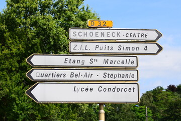 way signs in France, Stiring-Wendel