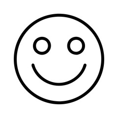 smiley face icon, smiley face line art - simple line art of smiley face, perfect for smiley face logos and icons